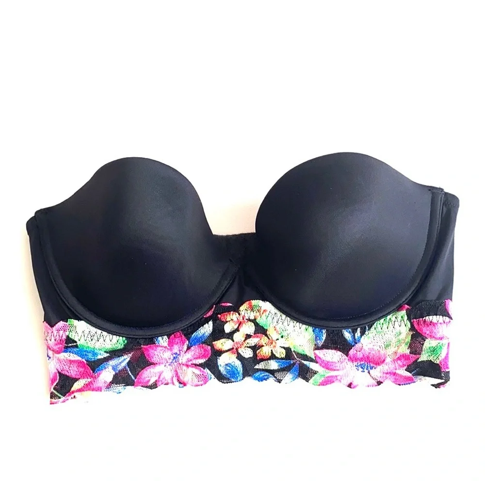 Victoria’s Secret strapless Floral bustier,‎ 34C